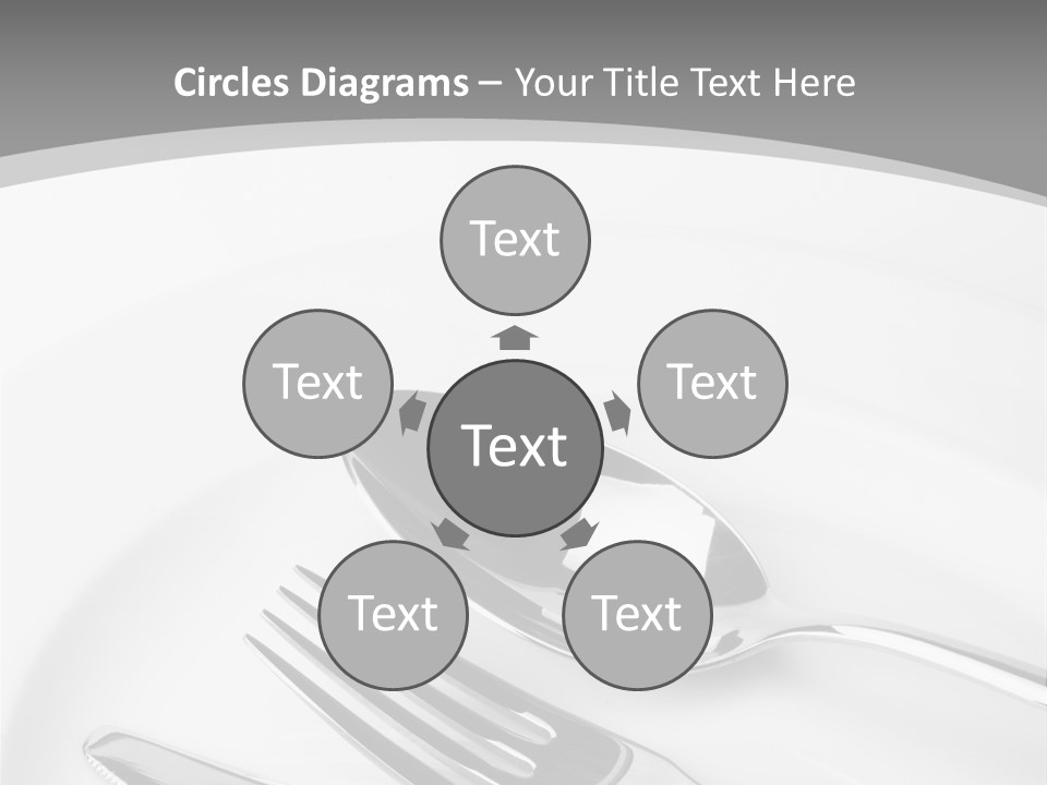 Banquet Closeup Spoon PowerPoint Template