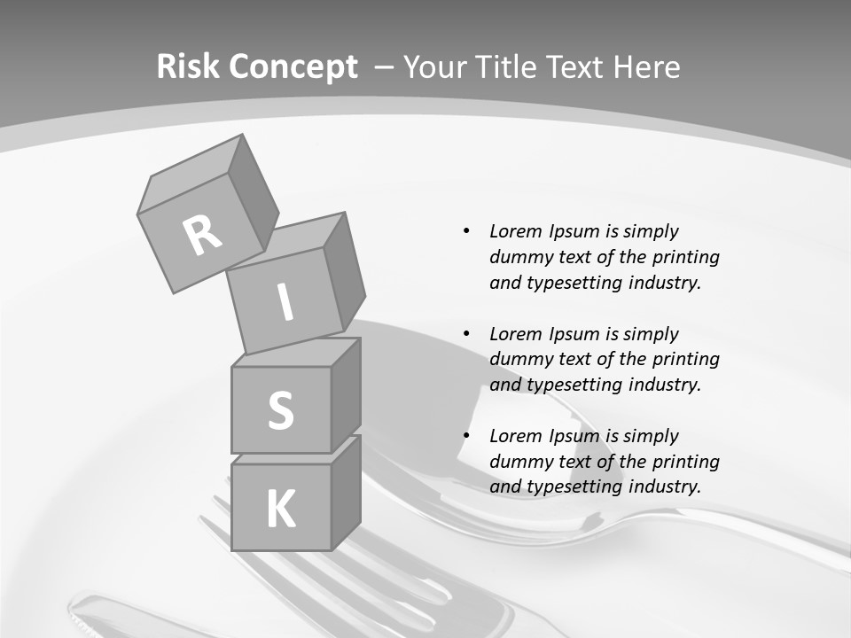 Banquet Closeup Spoon PowerPoint Template