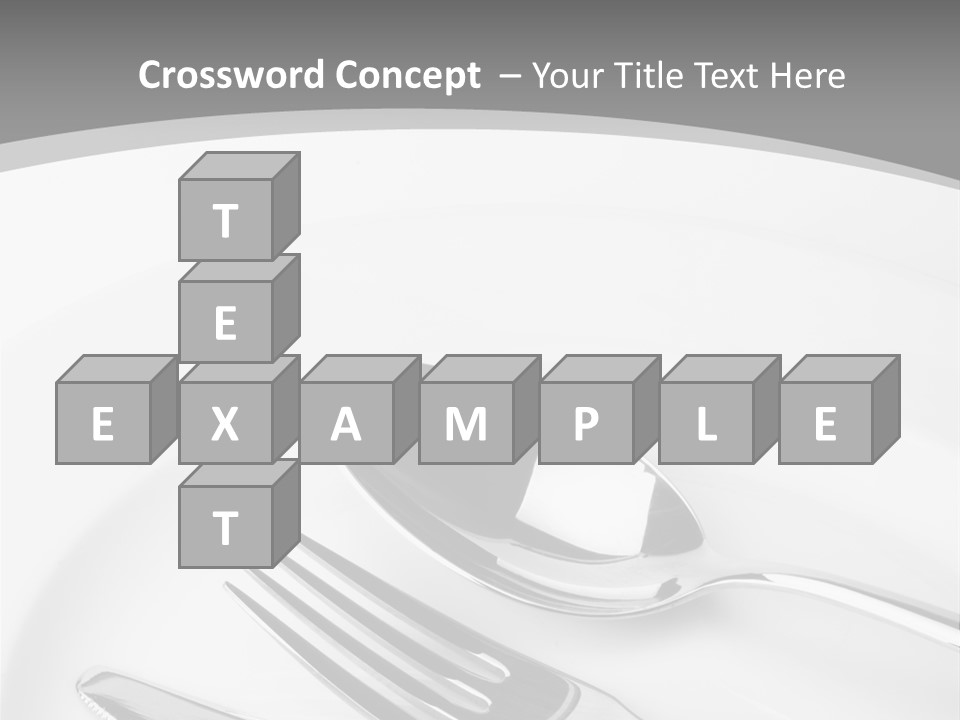 Banquet Closeup Spoon PowerPoint Template