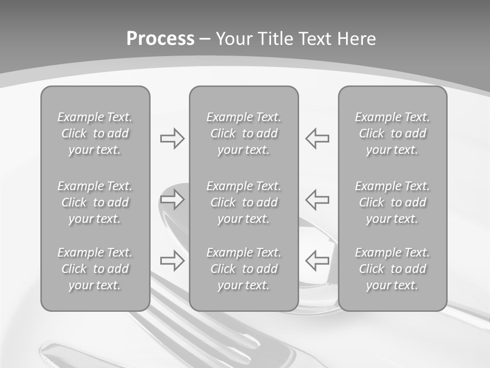 Banquet Closeup Spoon PowerPoint Template