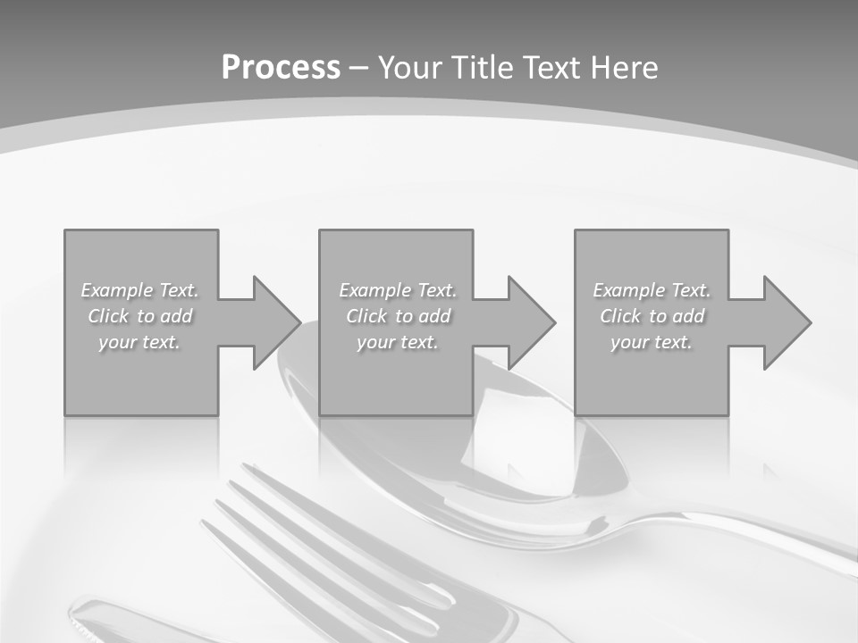 Banquet Closeup Spoon PowerPoint Template
