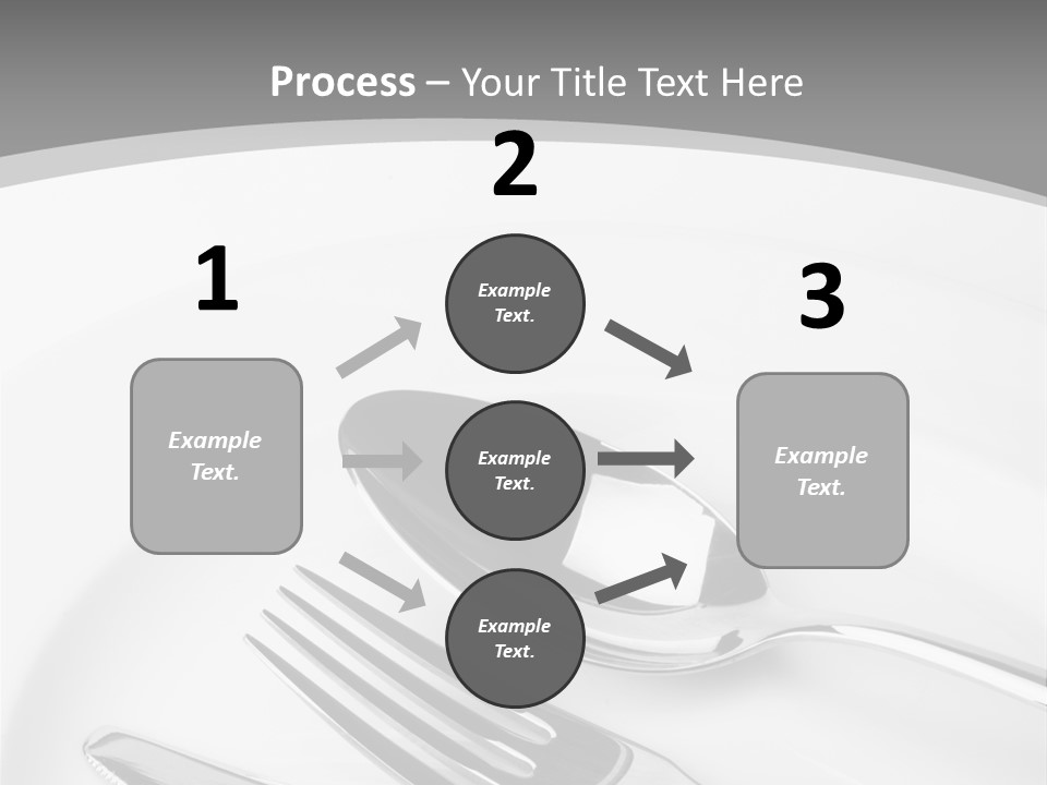 Banquet Closeup Spoon PowerPoint Template