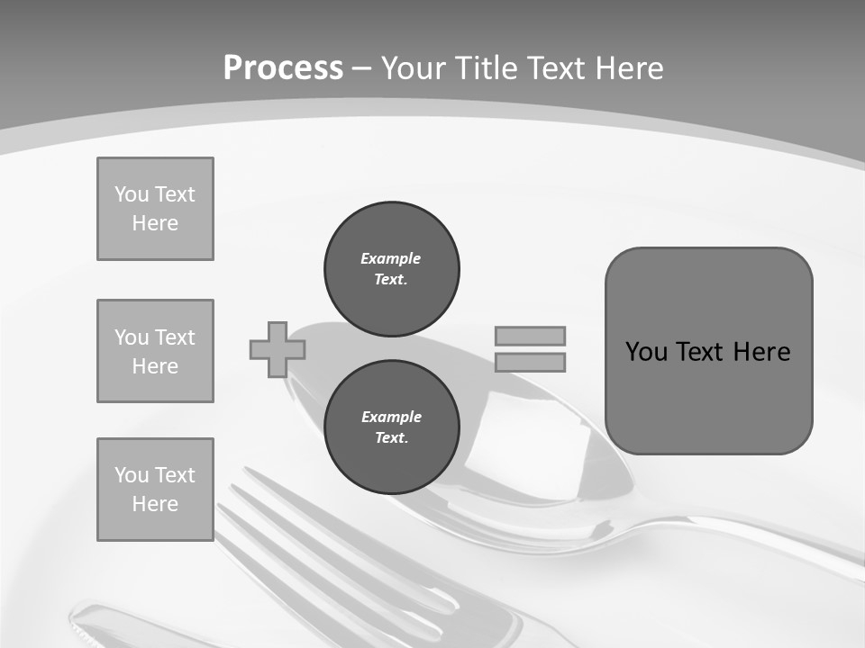 Banquet Closeup Spoon PowerPoint Template