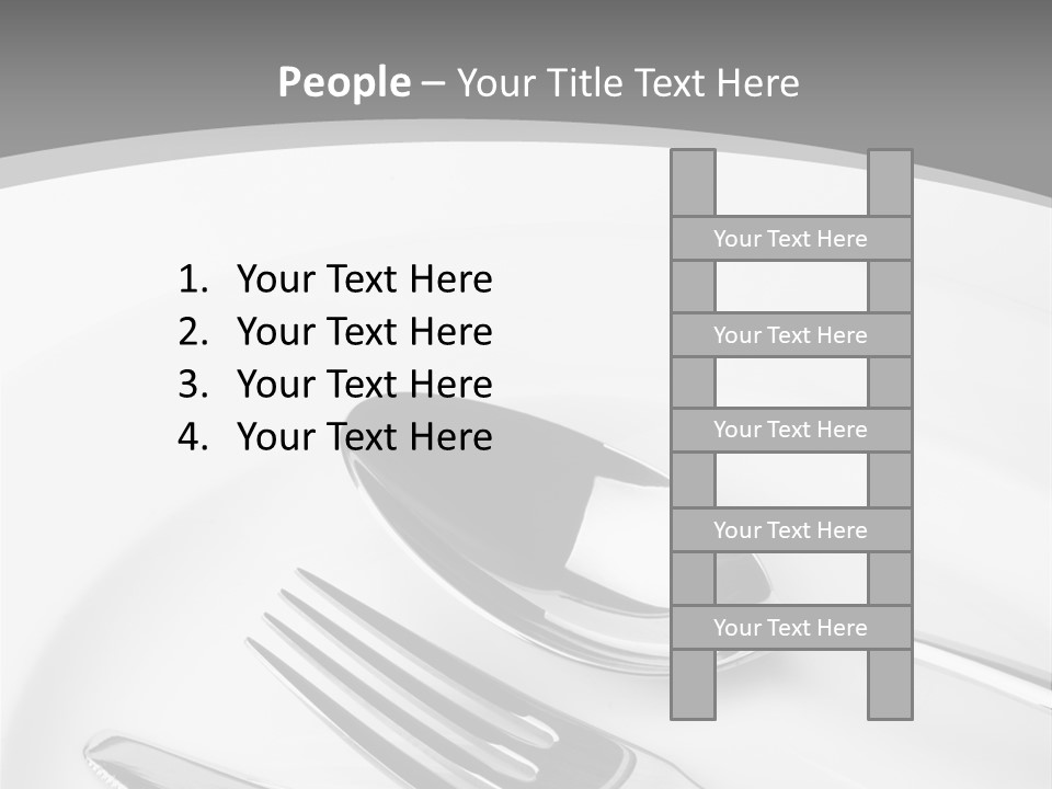 Banquet Closeup Spoon PowerPoint Template