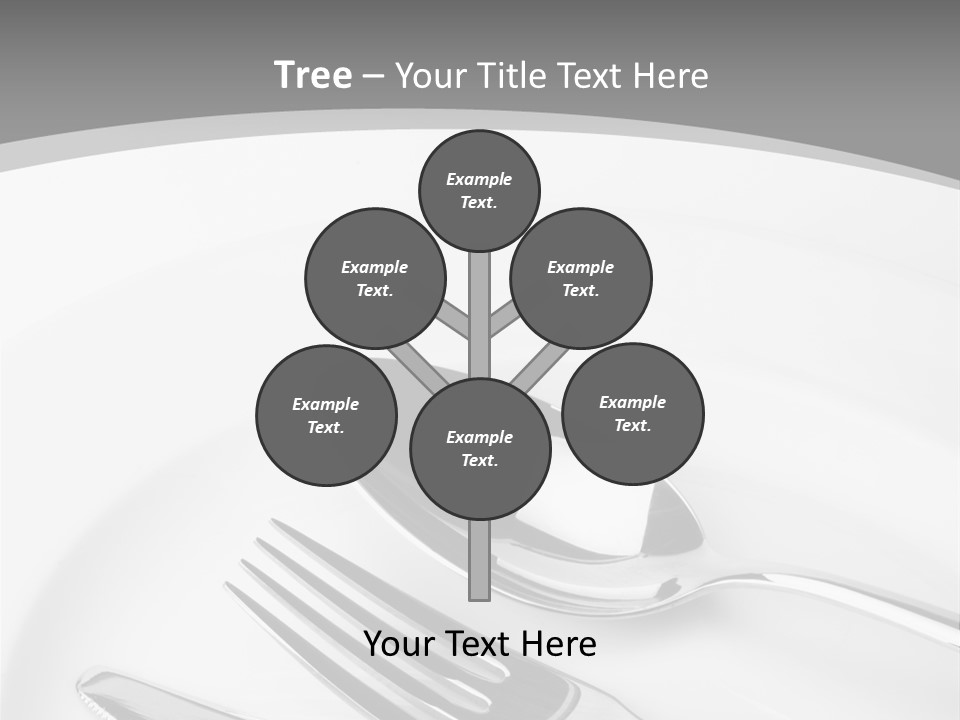 Banquet Closeup Spoon PowerPoint Template