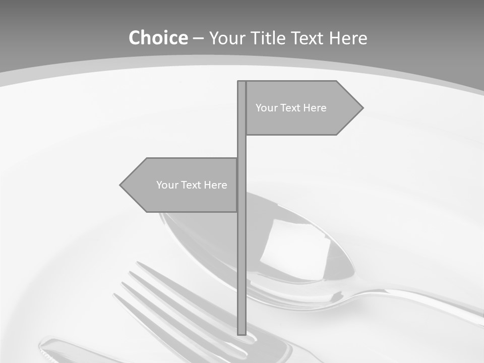 Banquet Closeup Spoon PowerPoint Template