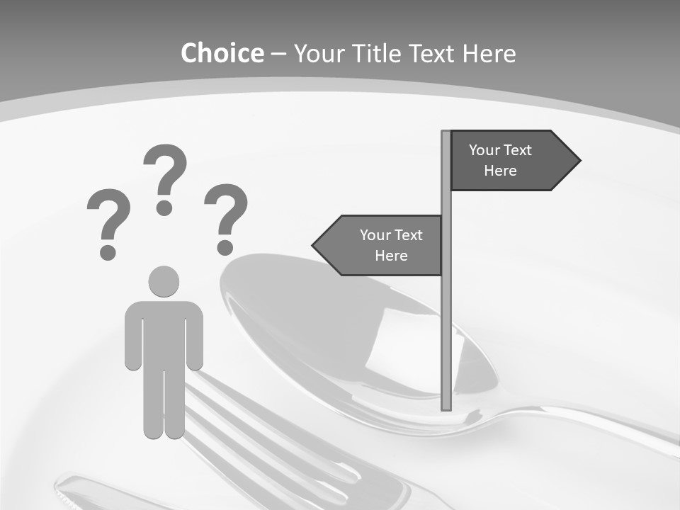 Banquet Closeup Spoon PowerPoint Template
