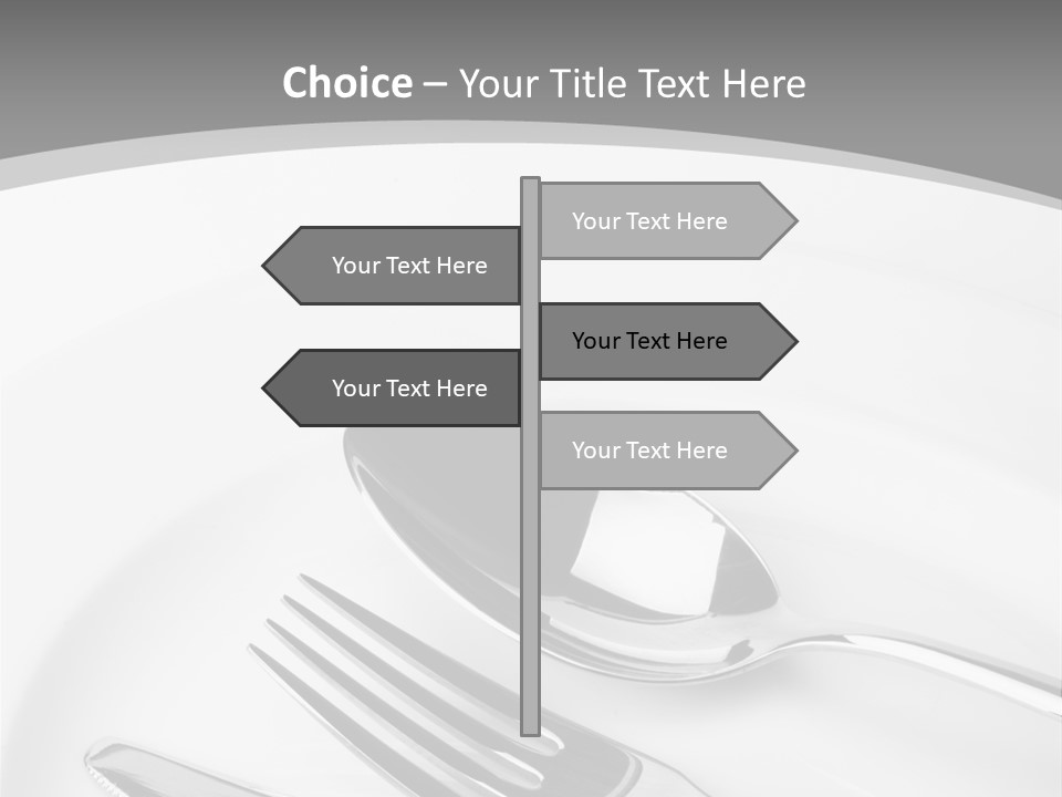 Banquet Closeup Spoon PowerPoint Template