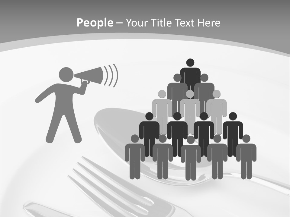 Banquet Closeup Spoon PowerPoint Template