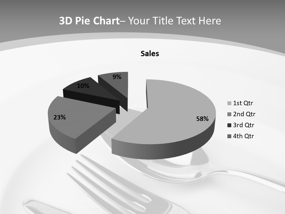 Banquet Closeup Spoon PowerPoint Template