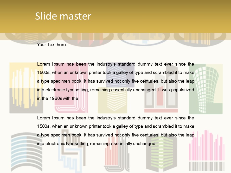 Silhouette Windows Graphics PowerPoint Template