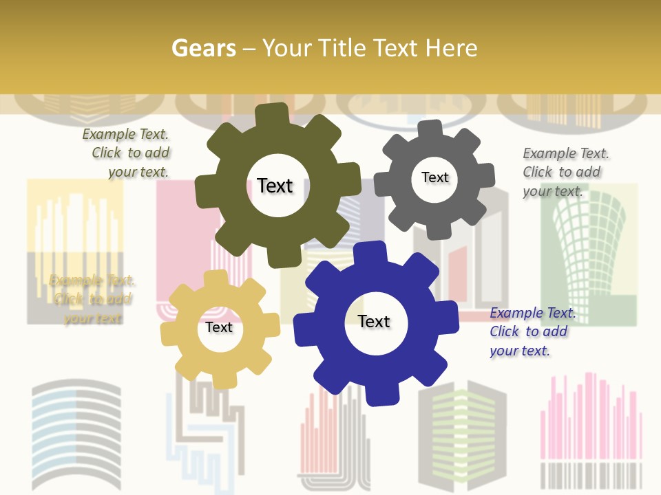 Silhouette Windows Graphics PowerPoint Template