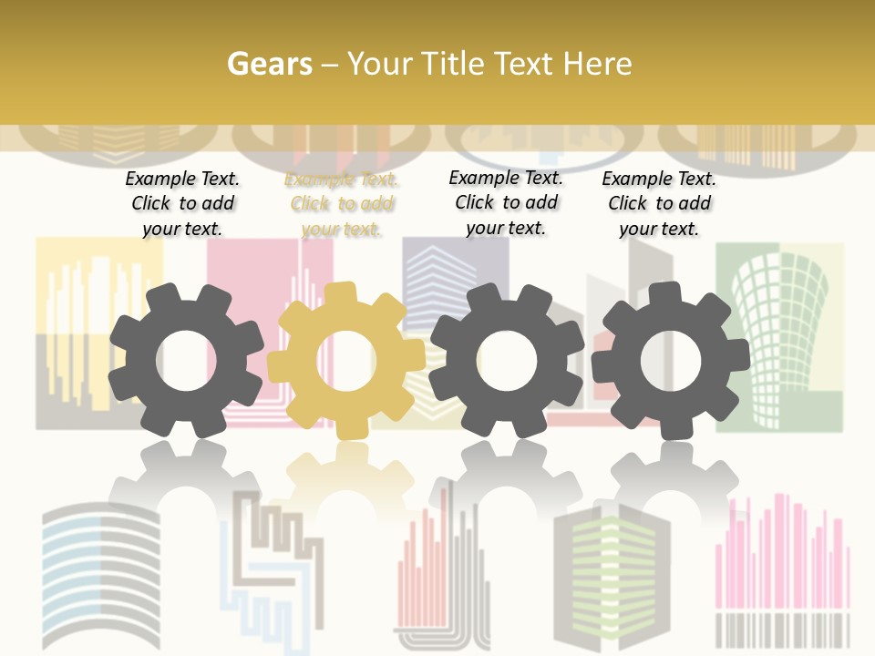 Silhouette Windows Graphics PowerPoint Template