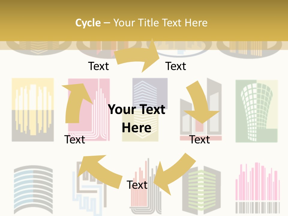 Silhouette Windows Graphics PowerPoint Template