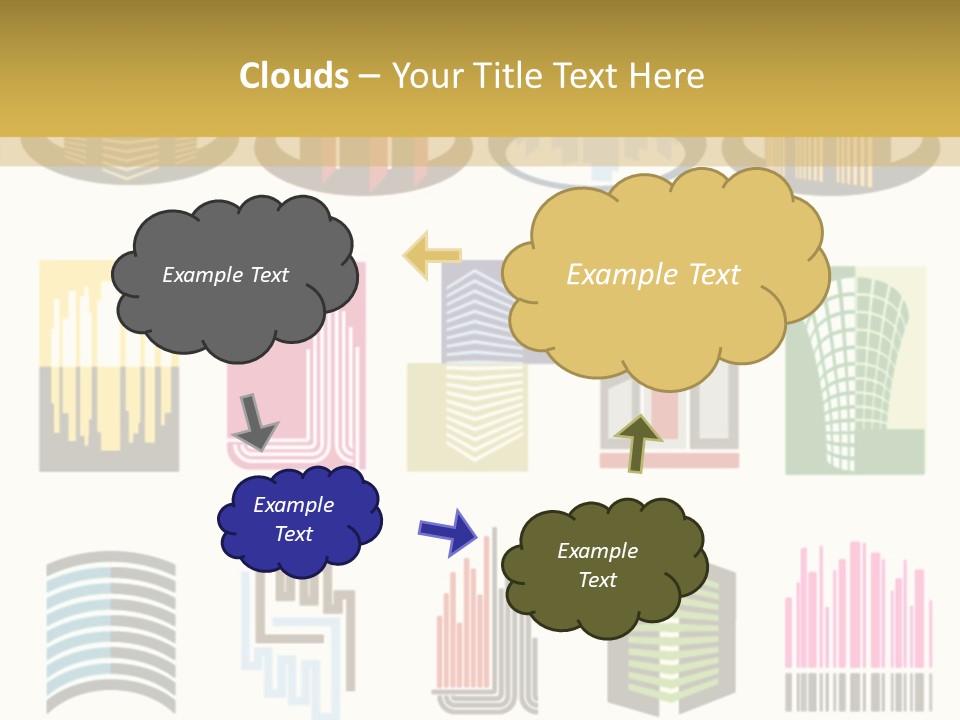 Silhouette Windows Graphics PowerPoint Template