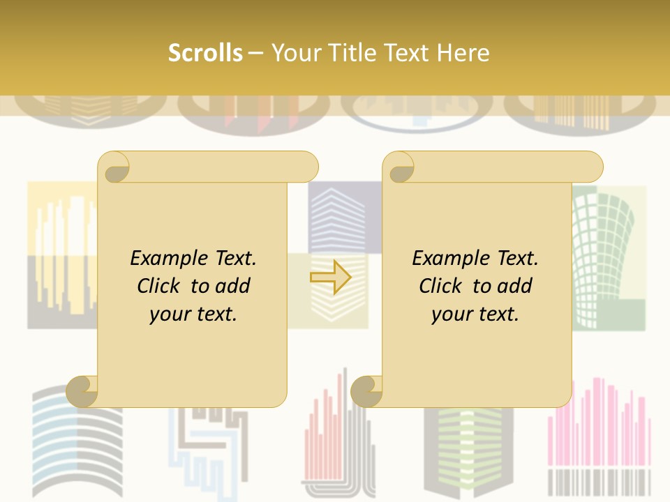 Silhouette Windows Graphics PowerPoint Template