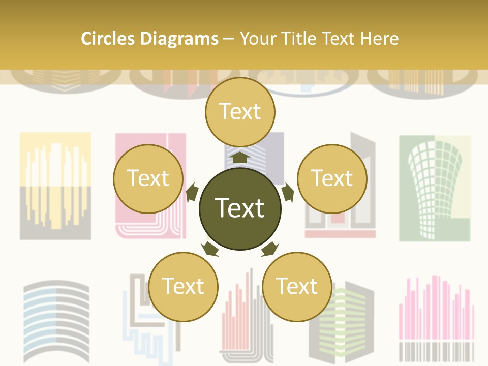 Silhouette Windows Graphics PowerPoint Template