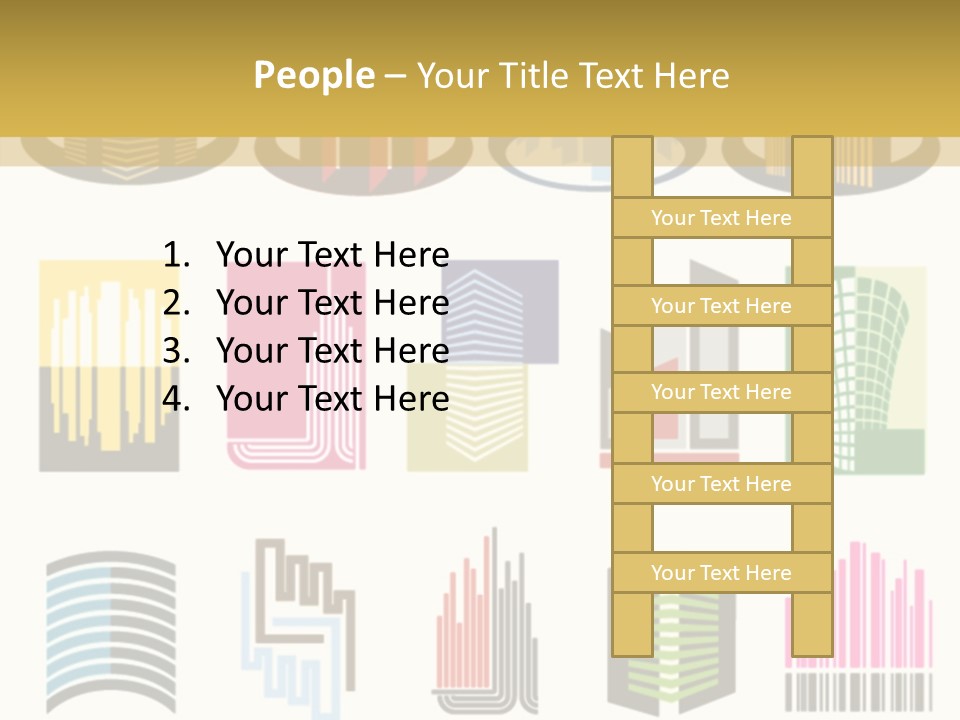 Silhouette Windows Graphics PowerPoint Template