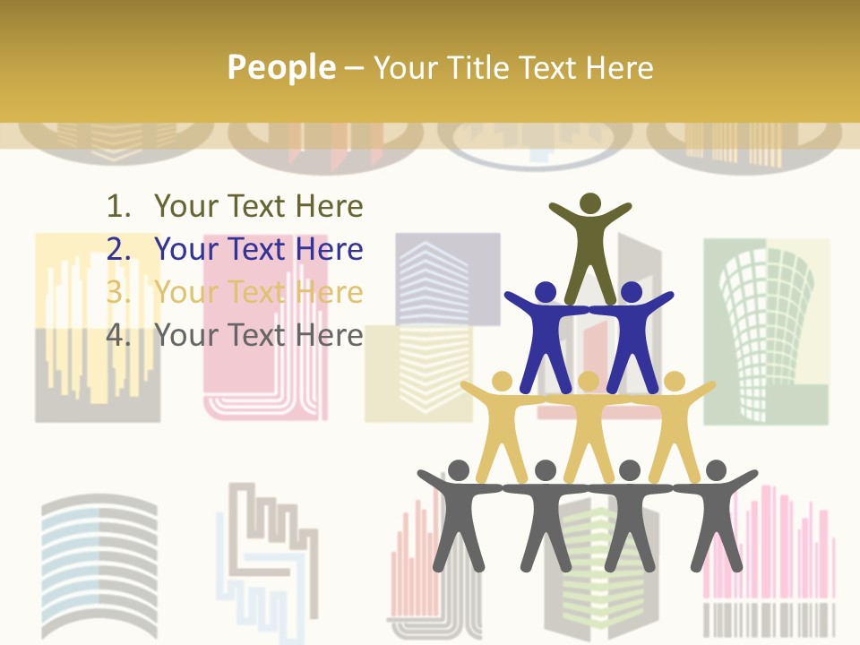 Silhouette Windows Graphics PowerPoint Template