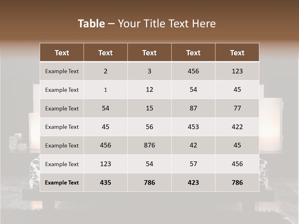 Relax Furnishing Carpet PowerPoint Template