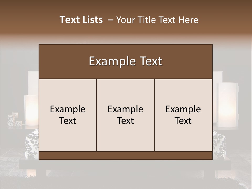 Relax Furnishing Carpet PowerPoint Template