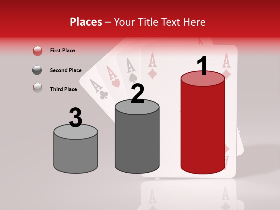 Chance Hearts Gaming PowerPoint Template