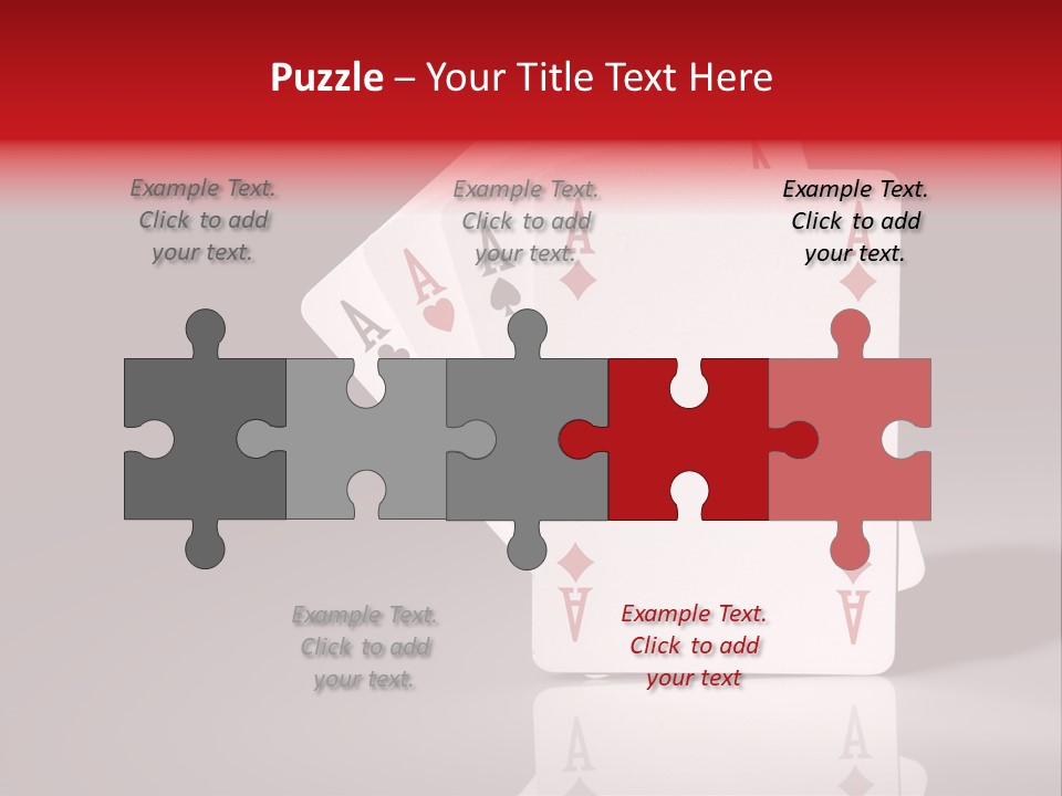 Chance Hearts Gaming PowerPoint Template