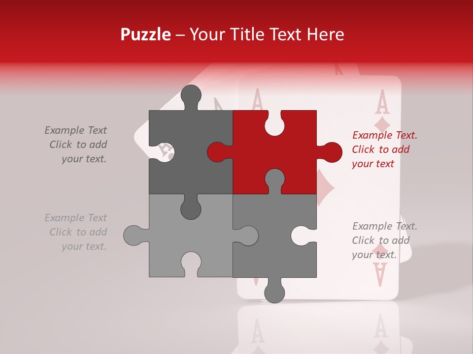 Chance Hearts Gaming PowerPoint Template