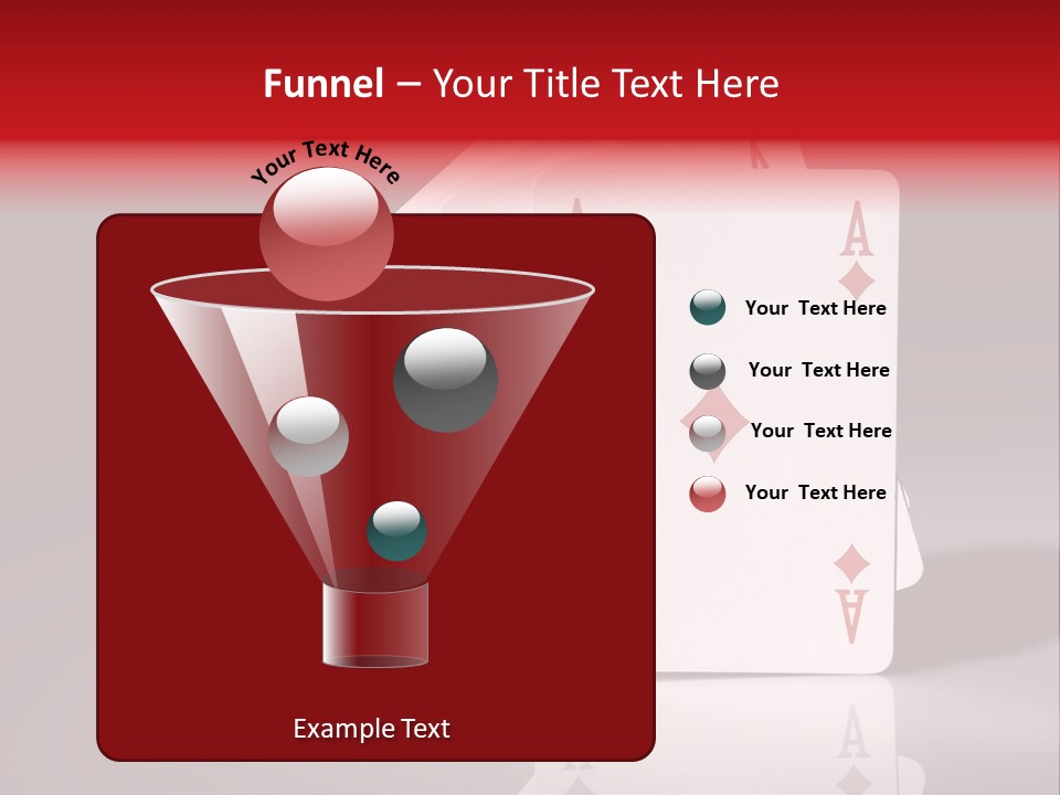 Chance Hearts Gaming PowerPoint Template
