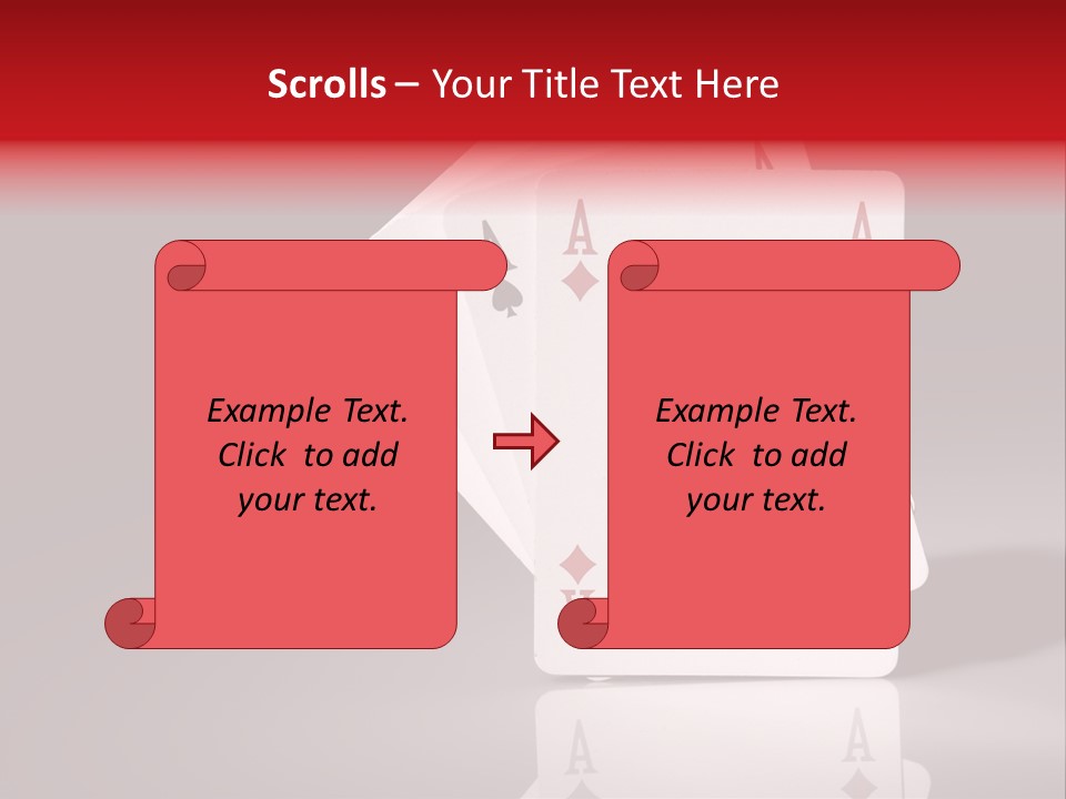 Chance Hearts Gaming PowerPoint Template