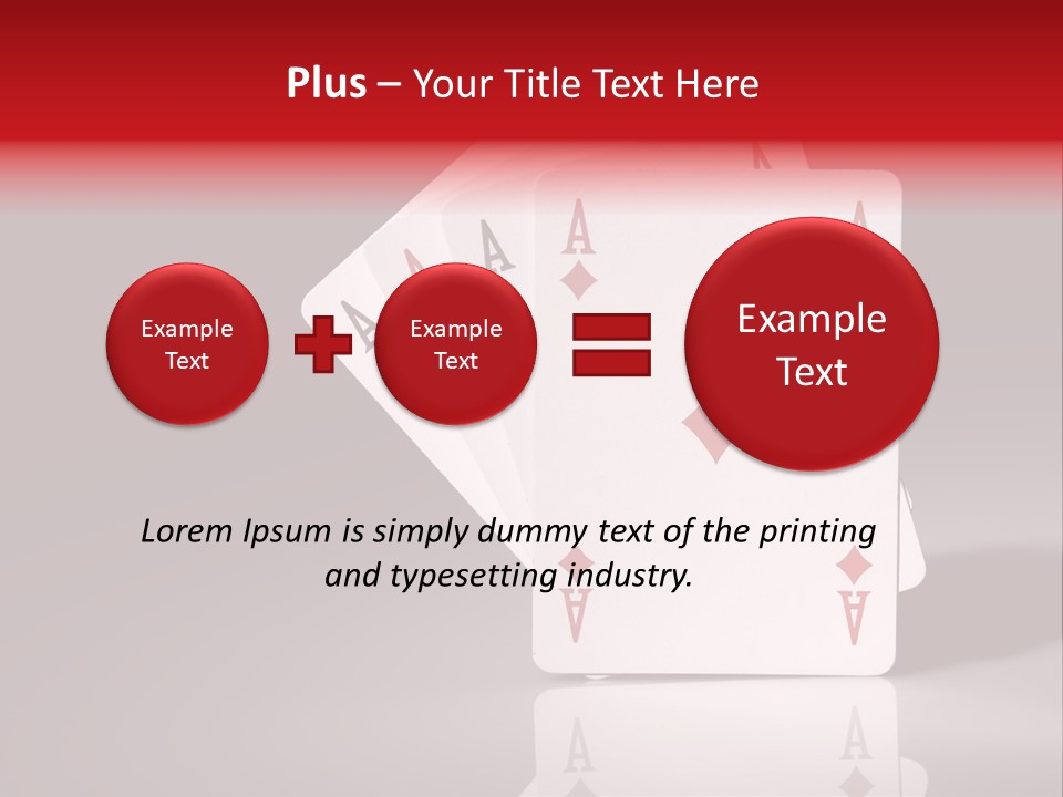 Chance Hearts Gaming PowerPoint Template