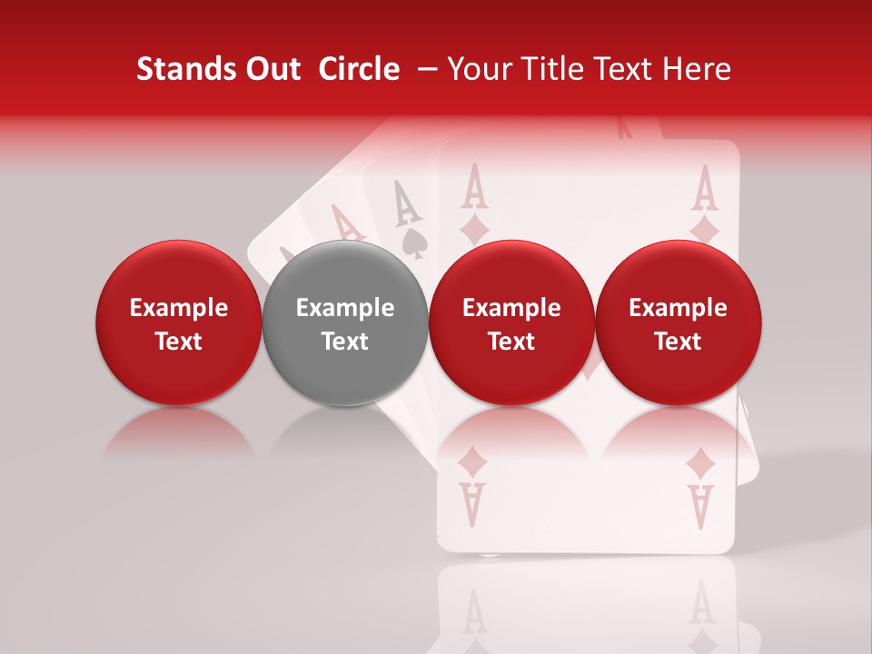 Chance Hearts Gaming PowerPoint Template