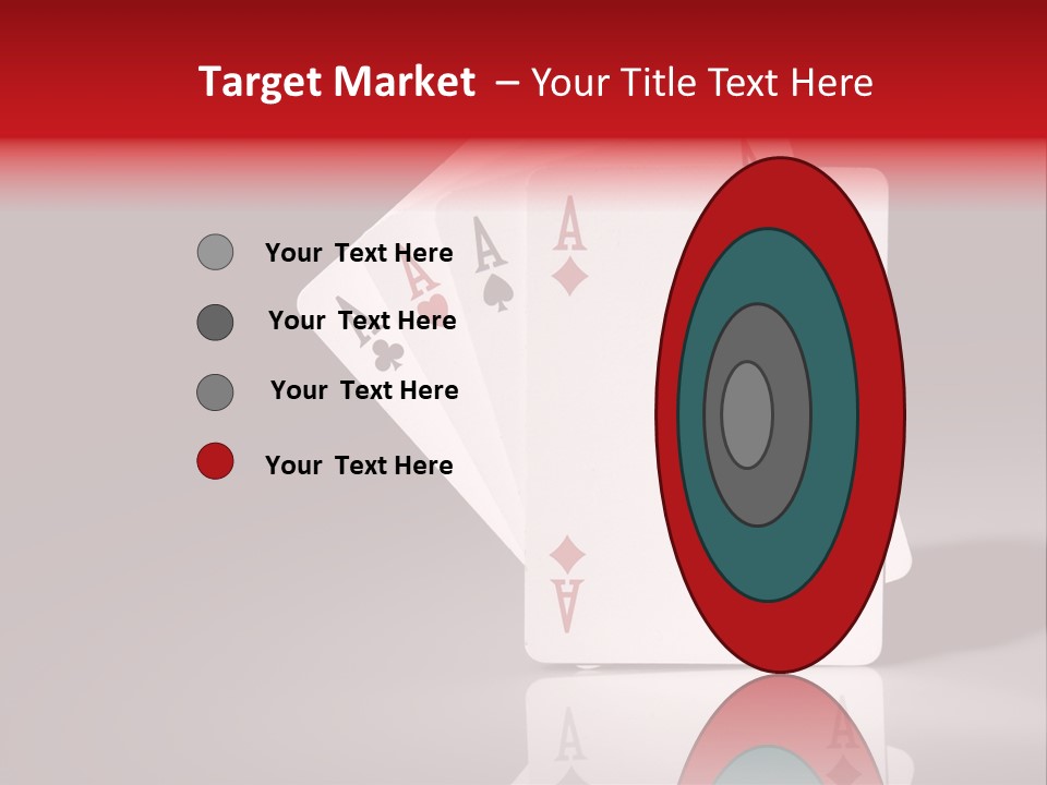 Chance Hearts Gaming PowerPoint Template