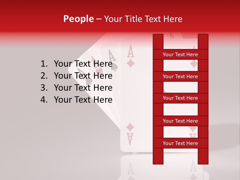 Chance Hearts Gaming PowerPoint Template