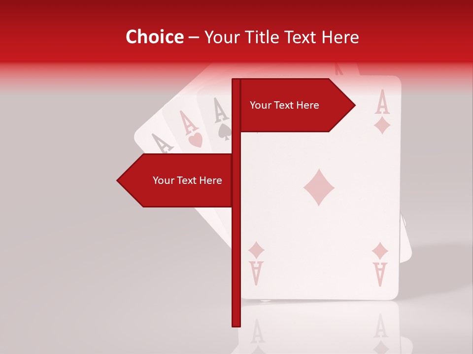 Chance Hearts Gaming PowerPoint Template