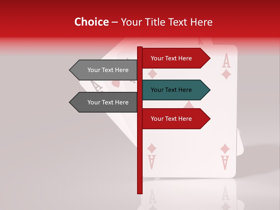 Chance Hearts Gaming PowerPoint Template