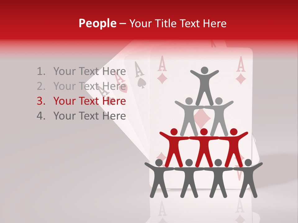 Chance Hearts Gaming PowerPoint Template