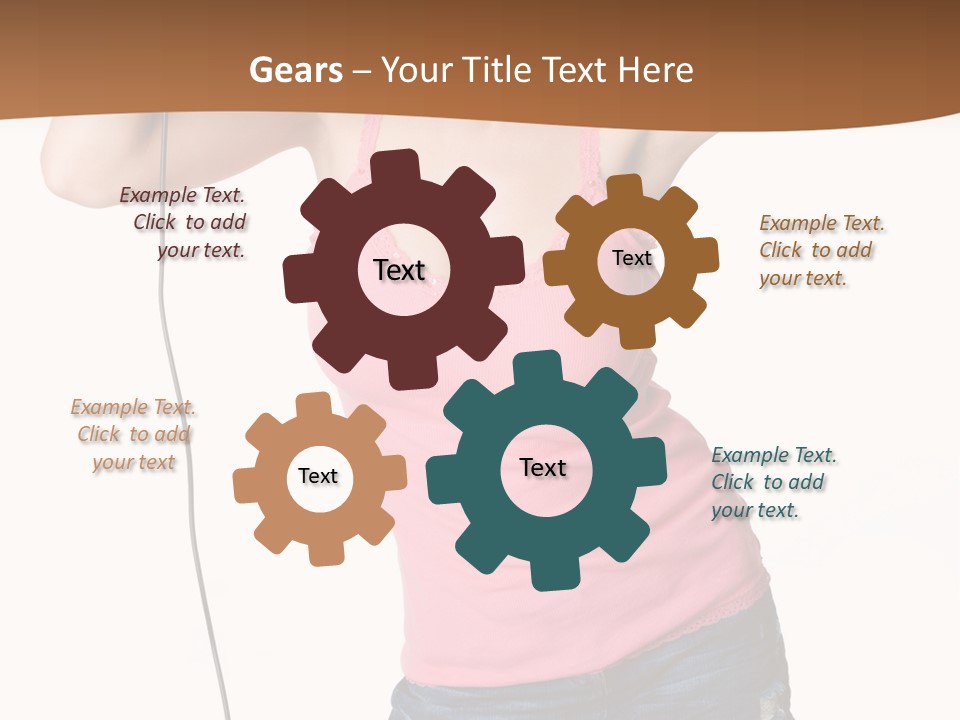 Happiness Teen Music PowerPoint Template