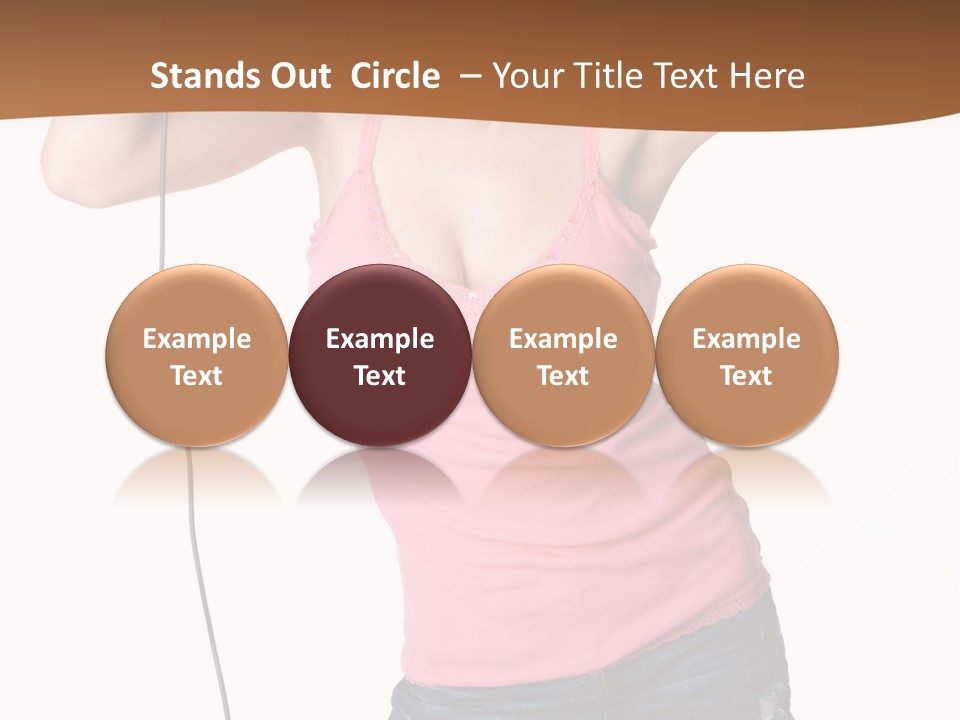 Happiness Teen Music PowerPoint Template