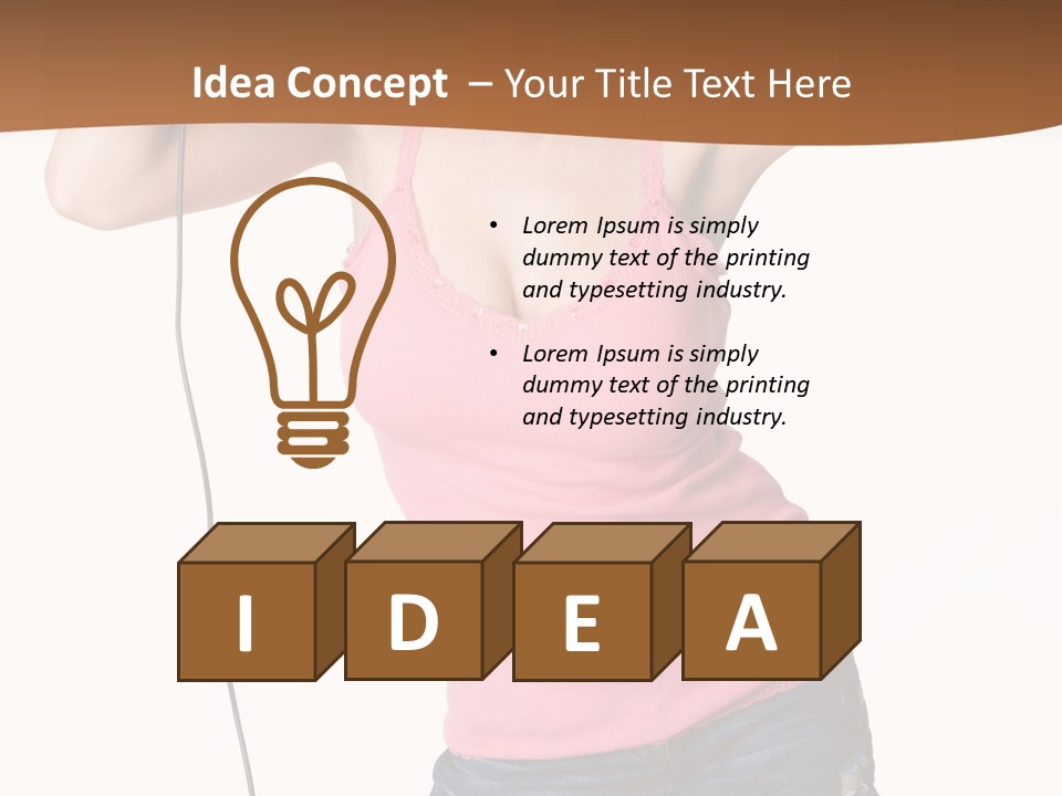 Happiness Teen Music PowerPoint Template