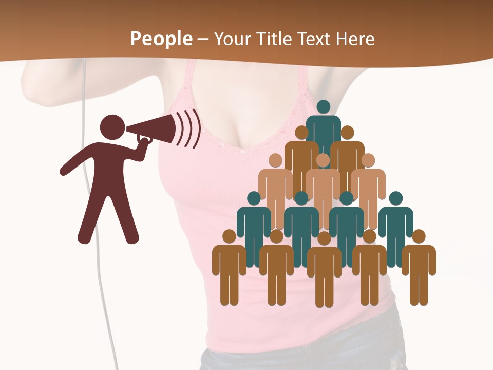 Happiness Teen Music PowerPoint Template