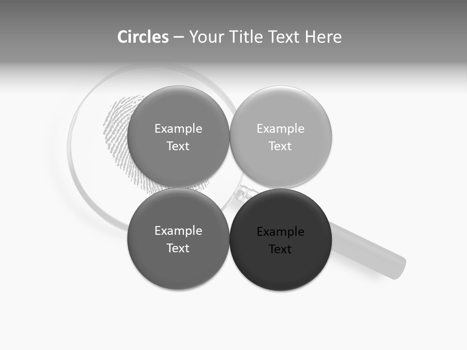 Identity People Fingerprint PowerPoint Template