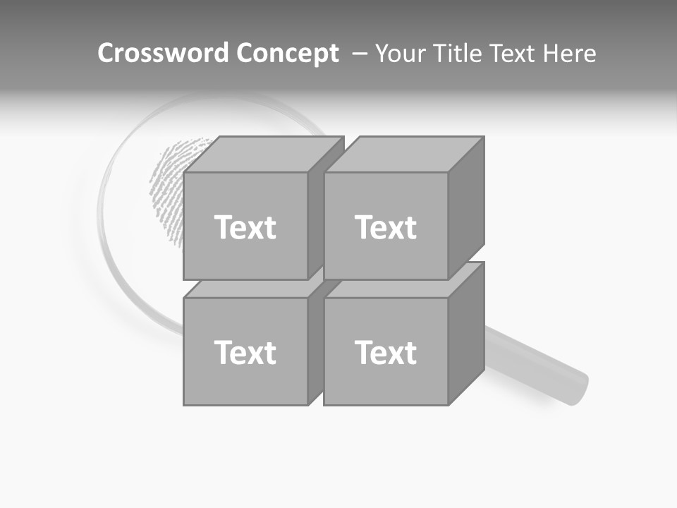 Identity People Fingerprint PowerPoint Template