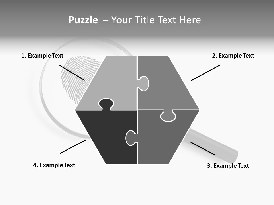 Identity People Fingerprint PowerPoint Template