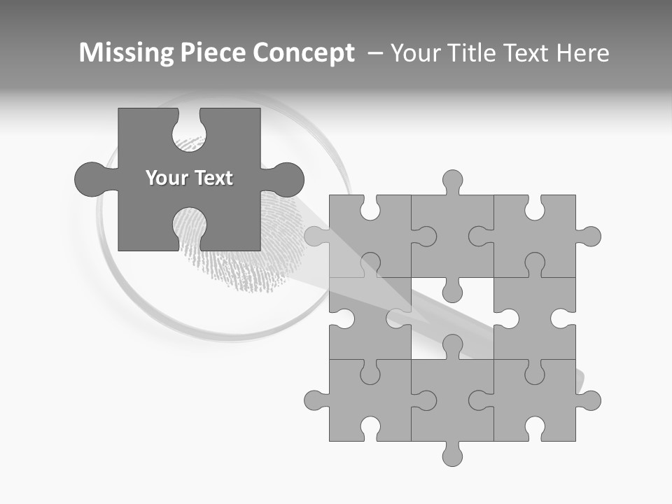 Identity People Fingerprint PowerPoint Template