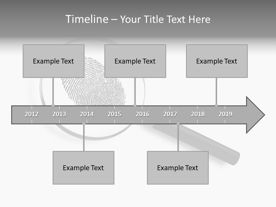 Identity People Fingerprint PowerPoint Template