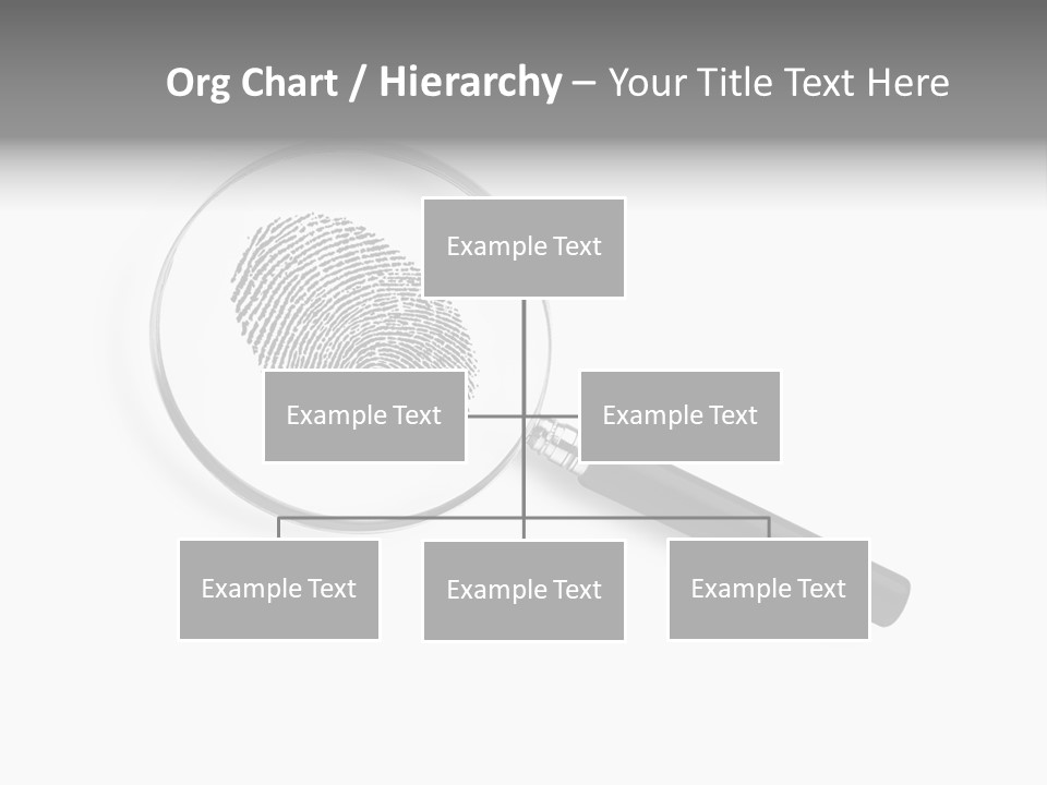 Identity People Fingerprint PowerPoint Template