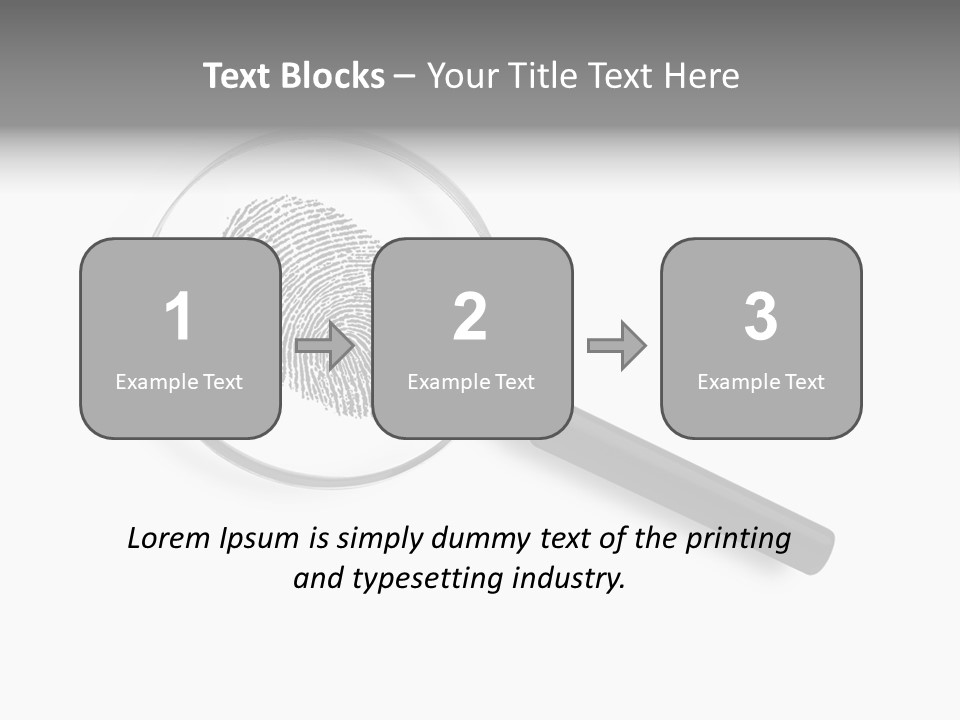 Identity People Fingerprint PowerPoint Template