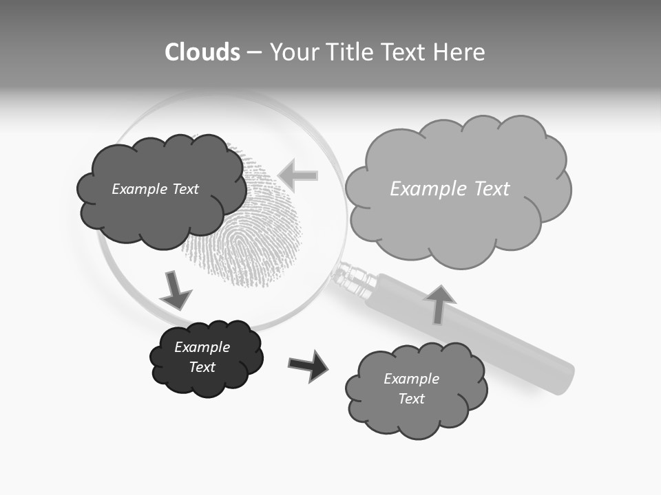 Identity People Fingerprint PowerPoint Template