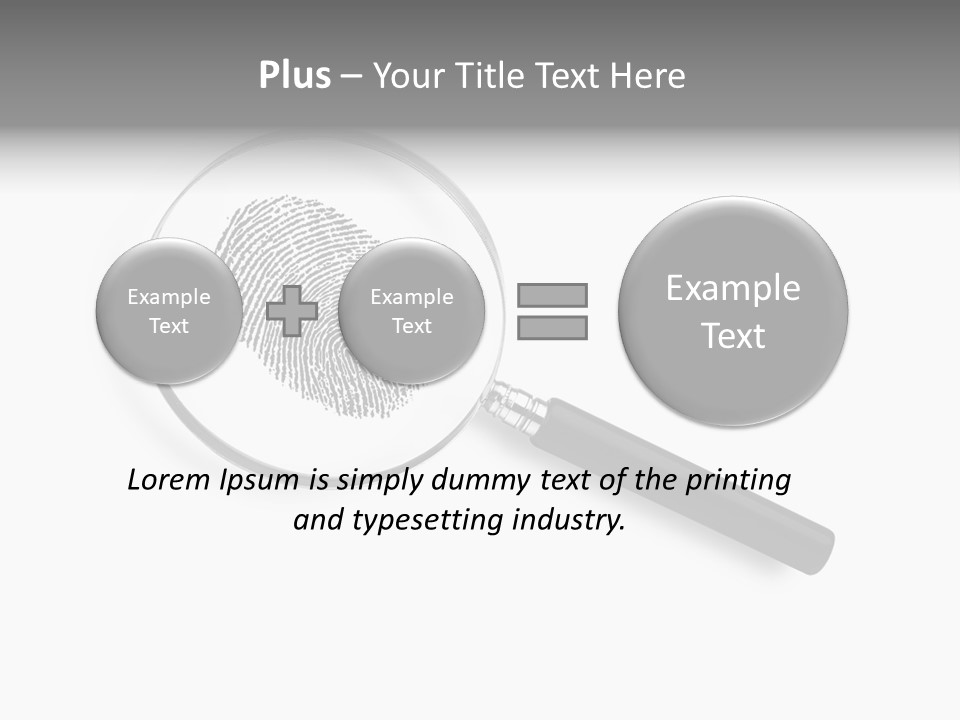Identity People Fingerprint PowerPoint Template